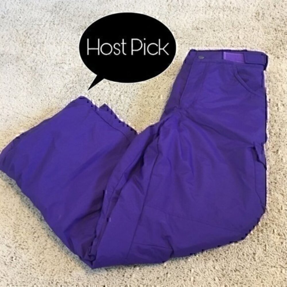 Columbia Girls size medium dark purple snow pants